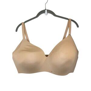 KNIX  WingWoman Contour Wireless T-Shirt Bra Size 8 Beige Warm Sand FLAWED
